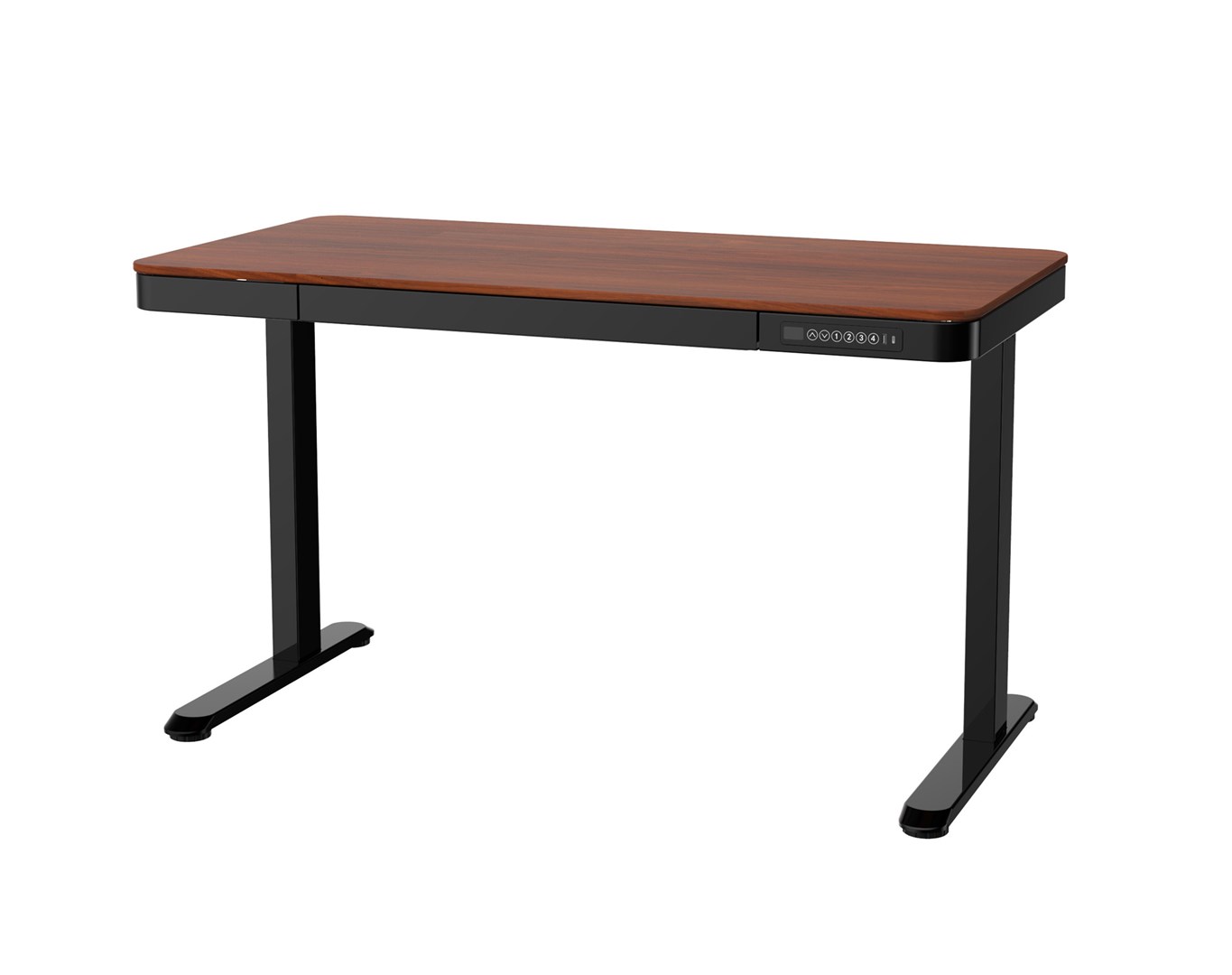 Tuckano ET119W-C - Biurko elektryczne 120x60cm czarny/orzech — zdjęcie 1 z 8