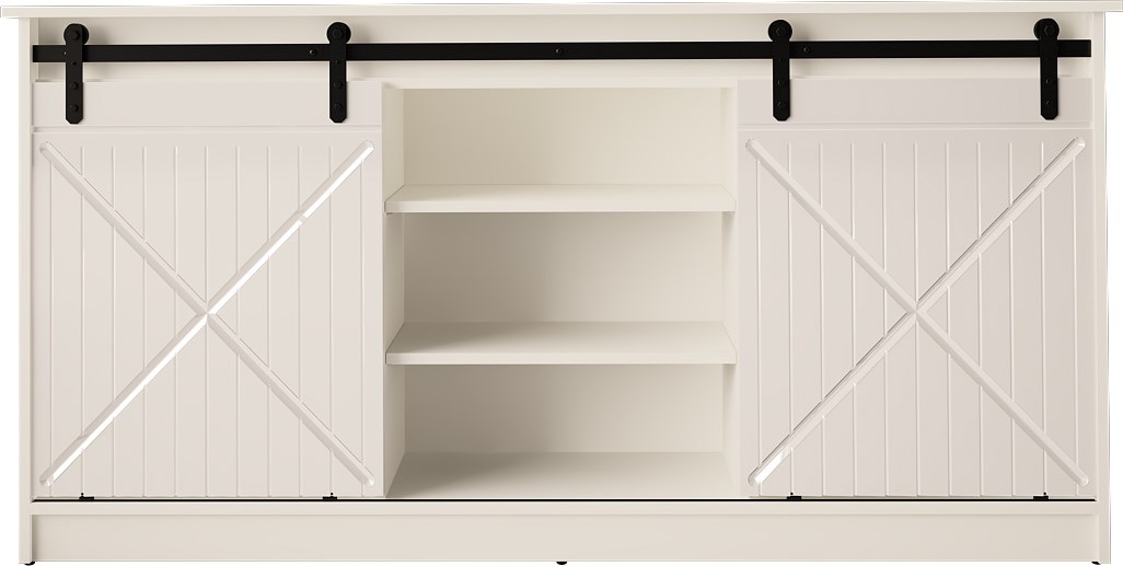 Komoda GRANERO 160x80x35 biały/biały połysk — zdjęcie 1 z 7