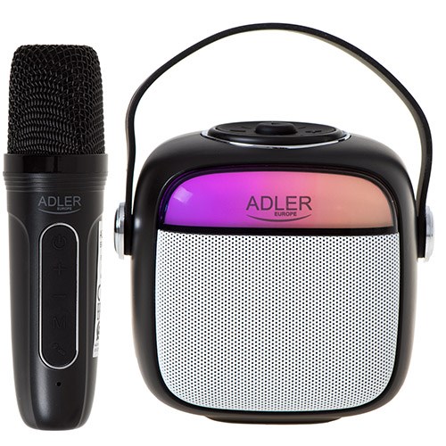 Głośnik bluetooth ADLER AD 1199b - przenośny LED — zdjęcie 1 z 8