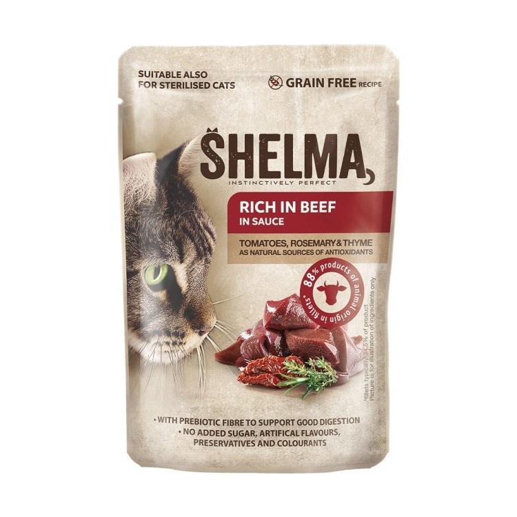 SHELMA saszetka - karma dla dorosłych kotów 85g — zdjęcie 1 z 6