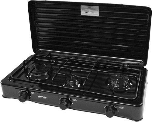 Kuchenka gazowa MPM SMILE-KN-03/1KB czarna 3-palnikowa