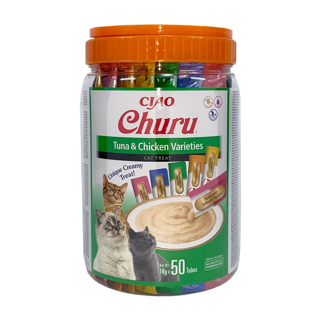 INABA CHURU Varieties Tuńczyk i Kurczak 50x14g — zdjęcie 1 z 6