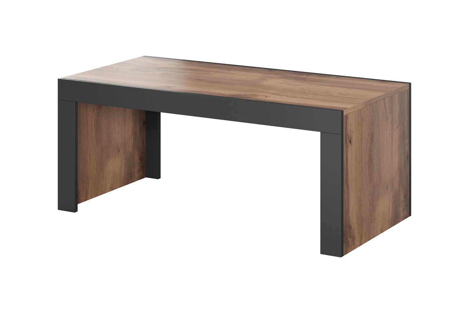 Ława/Stolik MILA 120x60x50 dęb wotan + antracyt — zdjęcie 1 z 2