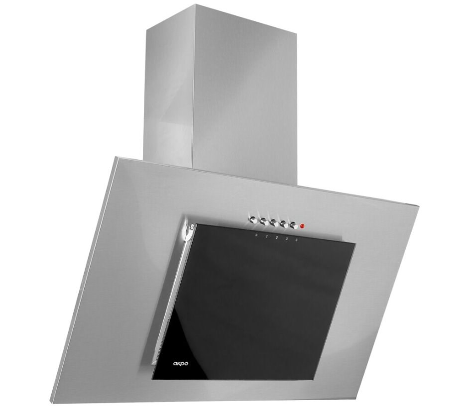 Okap kominowy AKPO WK-4 NERO ECO 60 SZARY / CZARNA SZYBA — zdjęcie 1 z 6