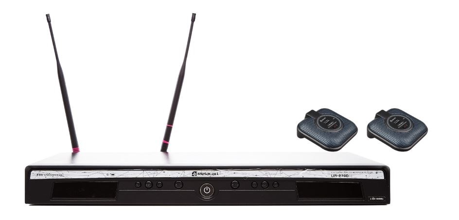 RELACART UR-270D UB-222 - Zestaw 2 Mikrofonów Bezprzewodowych — zdjęcie 1 z 3