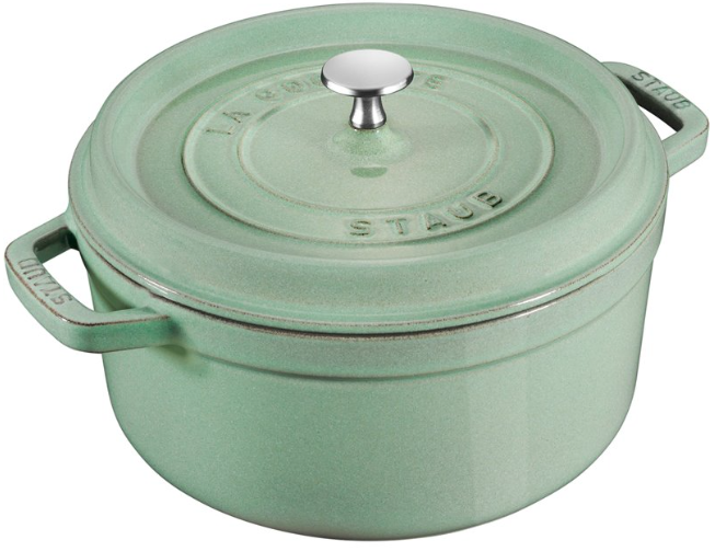 Garnek żeliwny okrągły STAUB 40508-707-0 - miętowy 6.7 ltr — zdjęcie 1 z 8