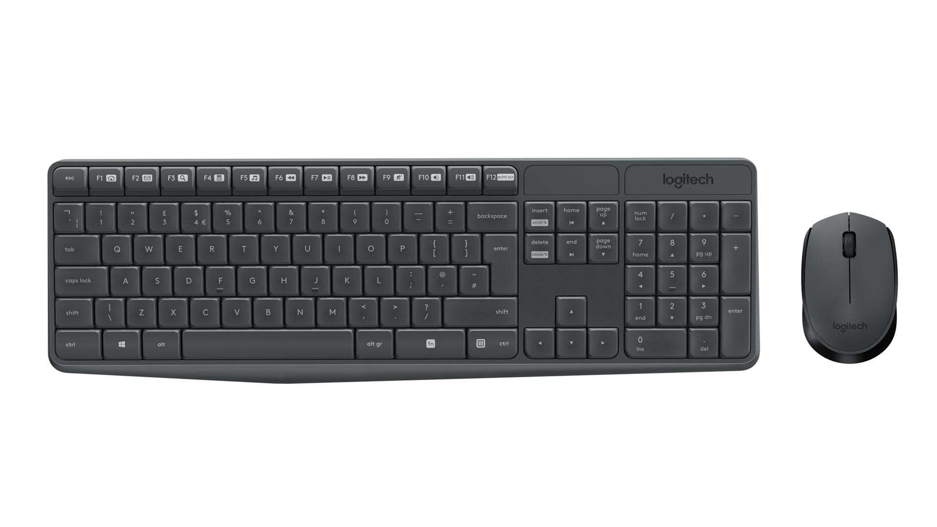 Zestaw klawiatura + mysz Logitech MK235 (szary) — zdjęcie 1 z 8