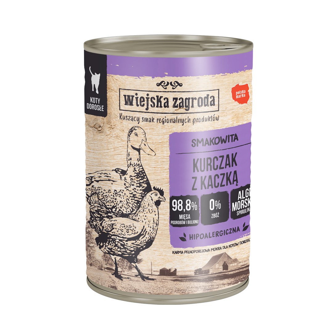 Wiejska Zagroda - Kurczak z kaczką - 400g