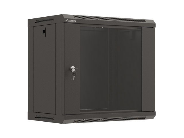 LANBERG SZAFA INSTALACYJNA RACK 19" 9U CZARNA — zdjęcie 1 z 8