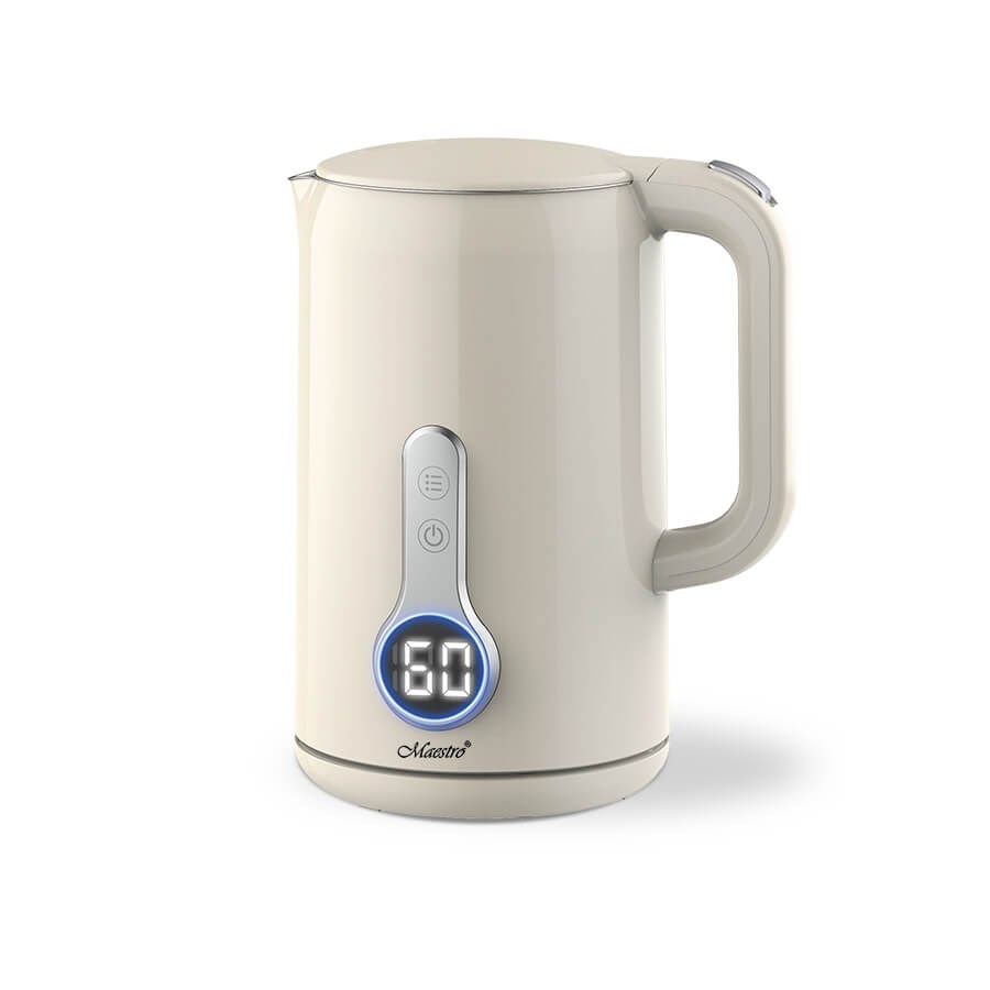 Czajnik elektryczny Maestro MR-025-IVORY, 1,7 l, stal nierdzewna, kontrola temperatury — zdjęcie 1 z 3