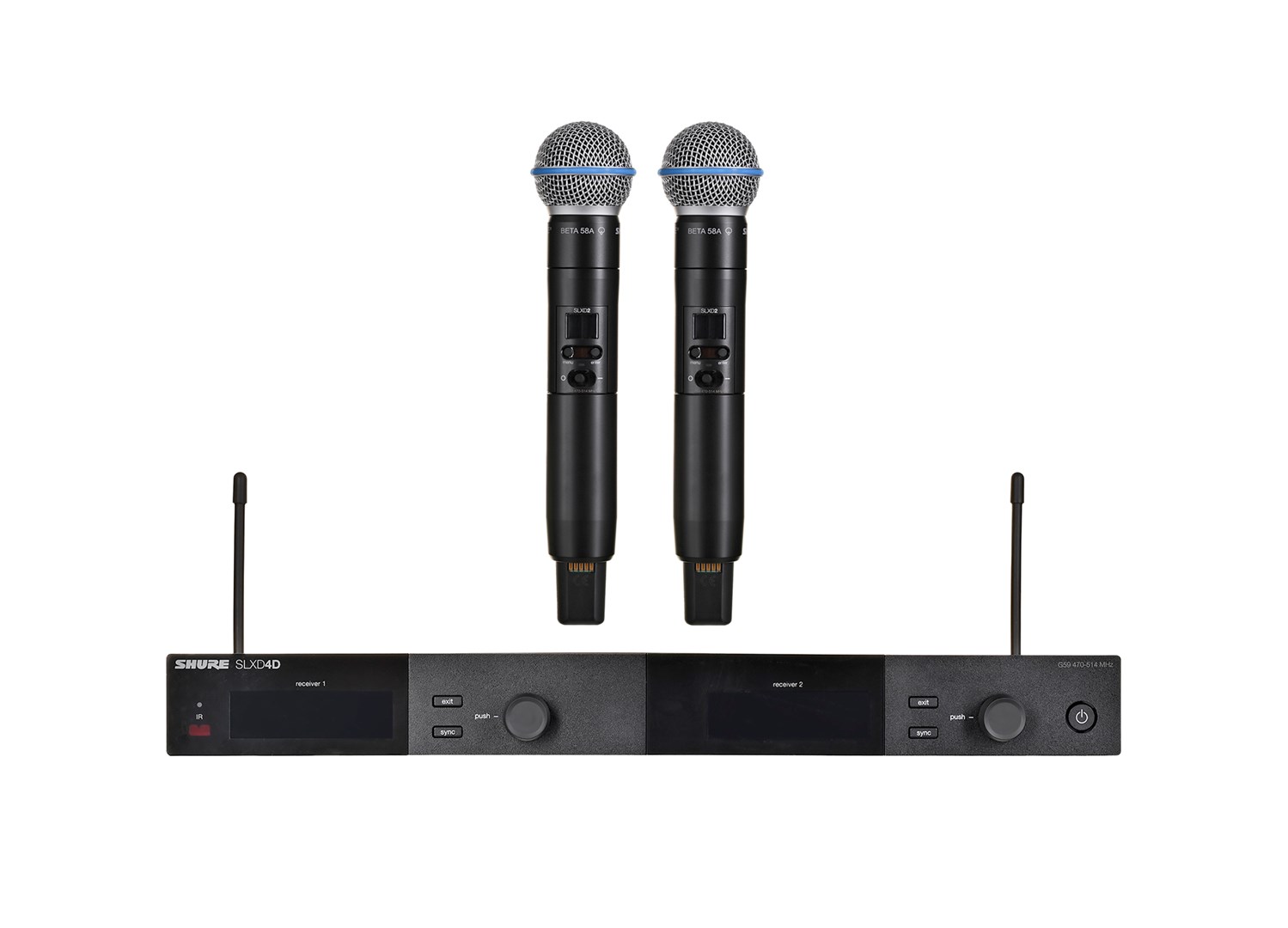Shure SLXD24DE/B58-G59 - Podwójny system bezprzewodowy — zdjęcie 1 z 8
