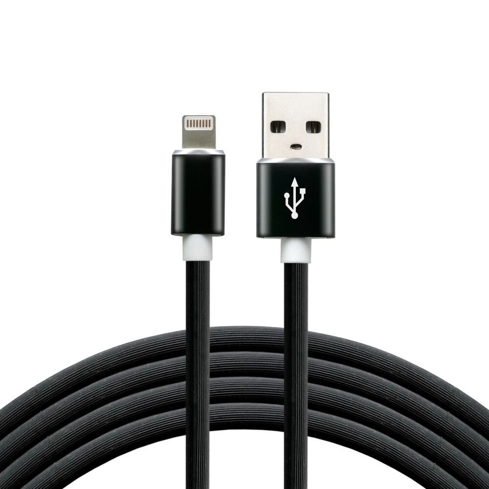 Kabel zasilający everActive CBS-1IB USB - Lightning 1m czarny — zdjęcie 1 z 3