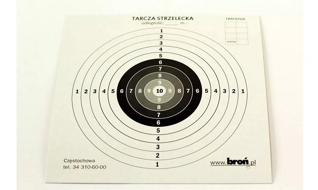 Tarcze papierowe 14x14 cm 100 szt. — zdjęcie 1 z 2