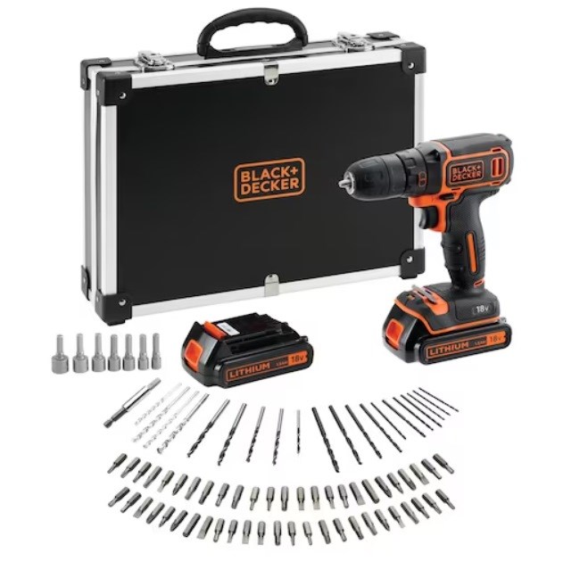 Wiertarko-wkrętarka 18V BDCDC18BAFC-QW BLACK+DECKER — zdjęcie 1 z 8