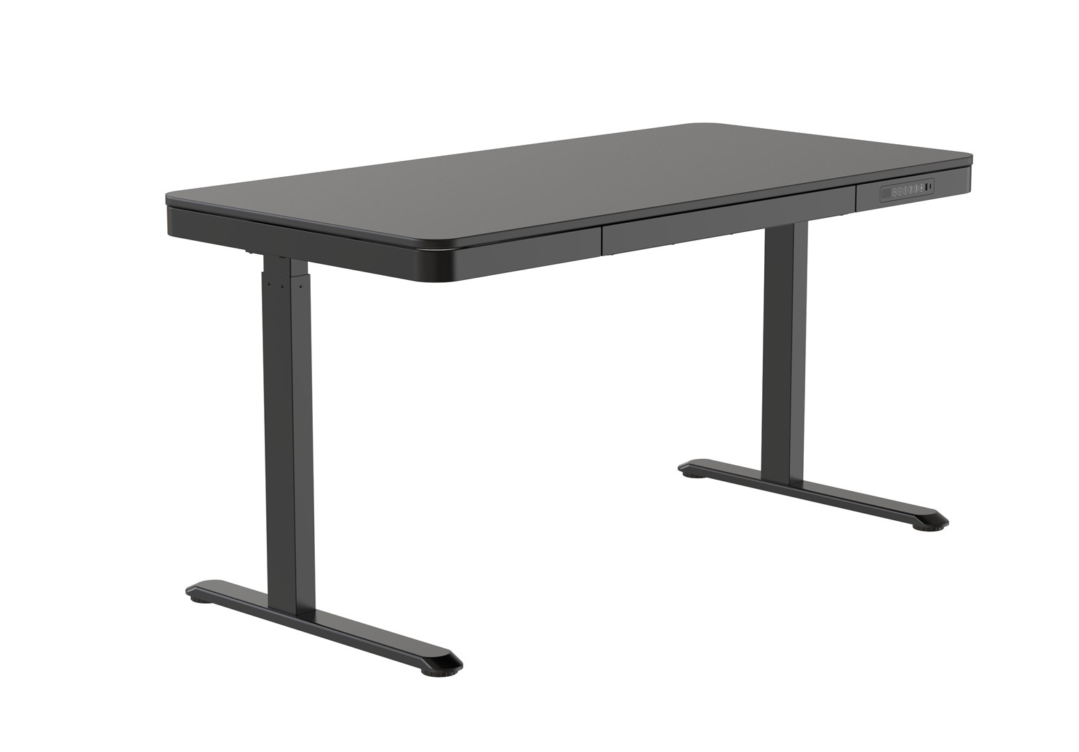 Activejet Biurko ET119W-C czarne, 140x70cm — zdjęcie 1 z 8