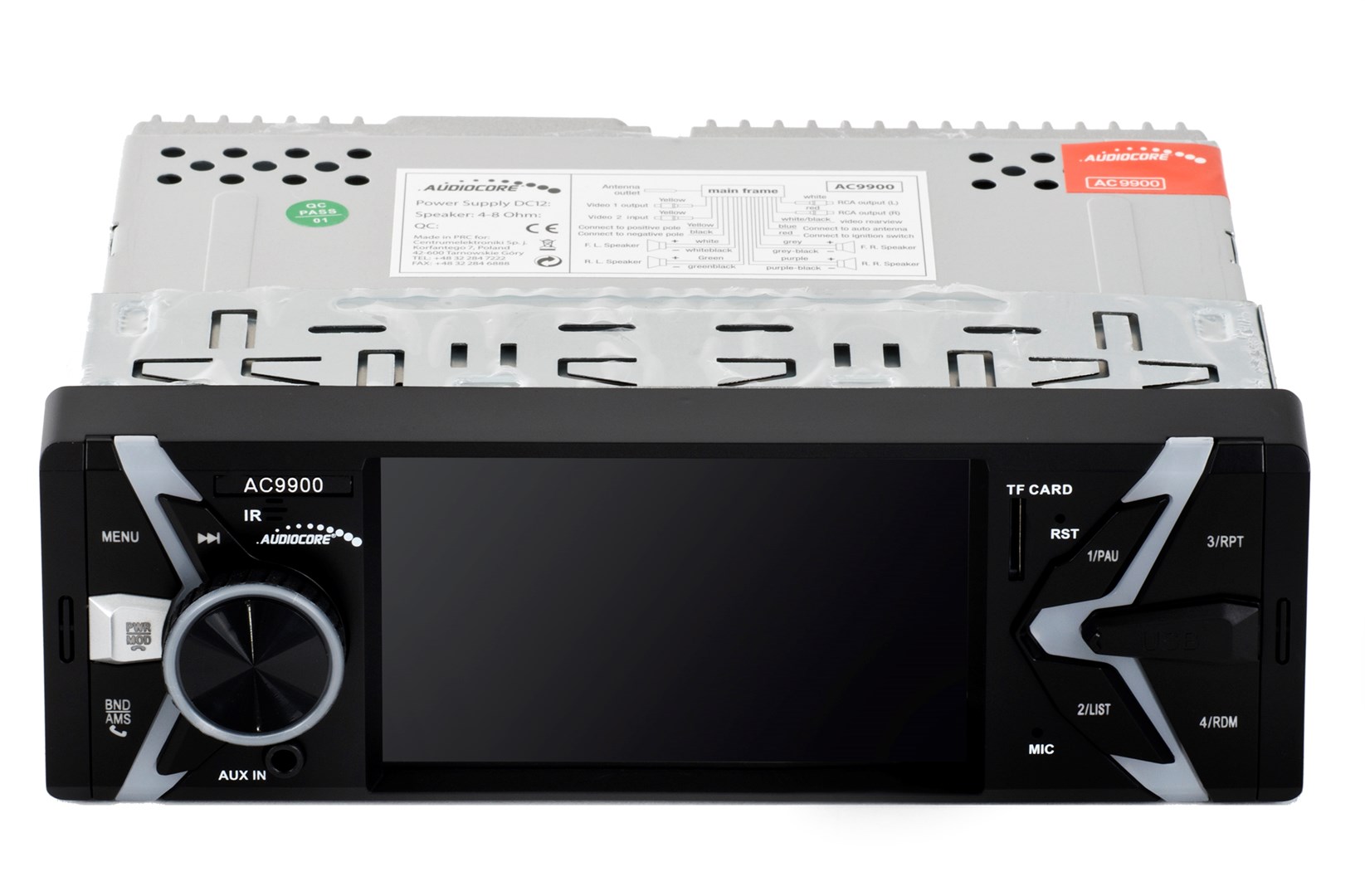 AUDIOCORE AC9900 - Radioodtwarzacz samochodowy USB, AUX, SD — zdjęcie 1 z 7