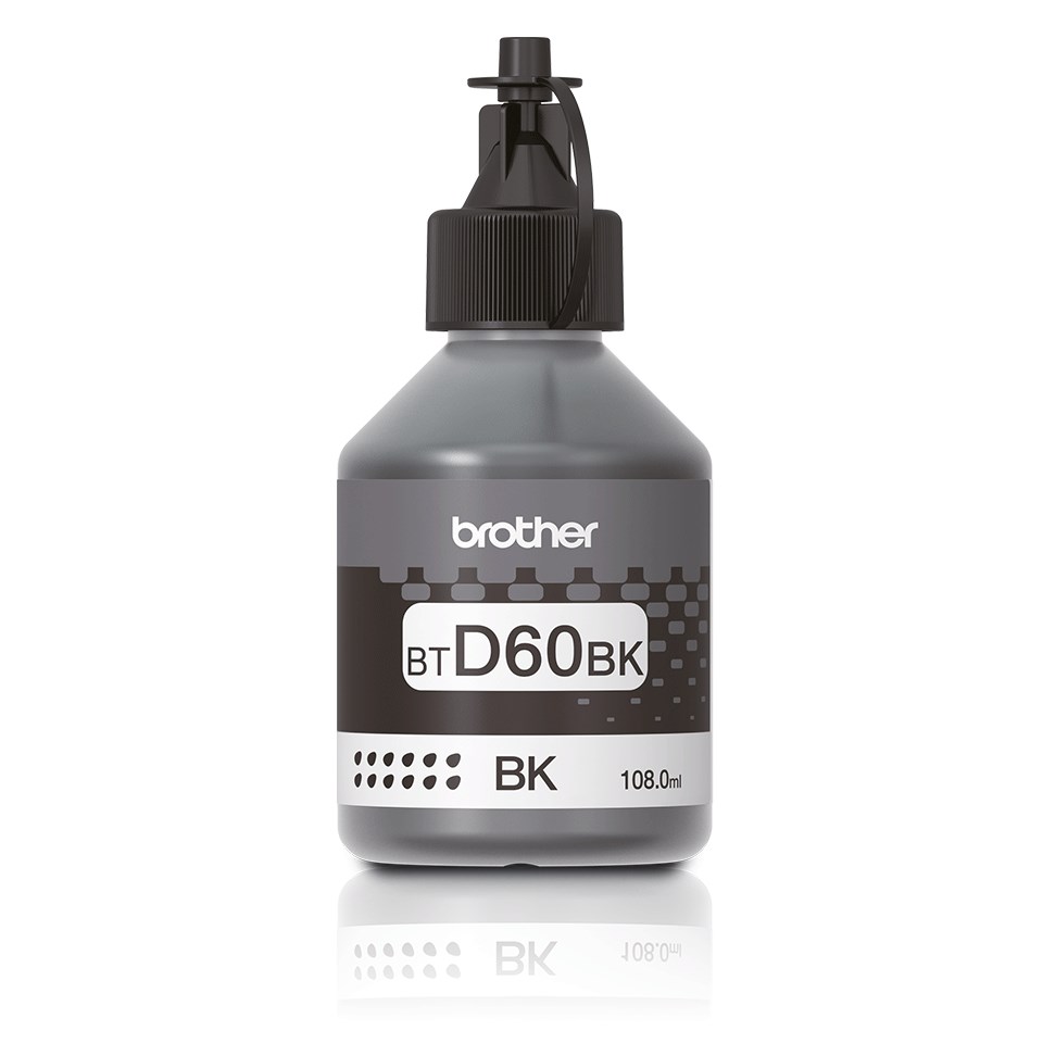 Tusz Brother czarny BTD60BK, 6500 stron, 108 ml — zdjęcie 1 z 3