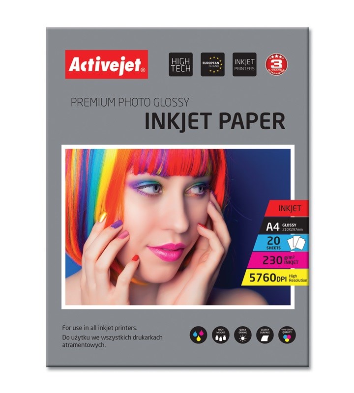 Activejet AP4-230G20 Papier Foto Błyszczący A4