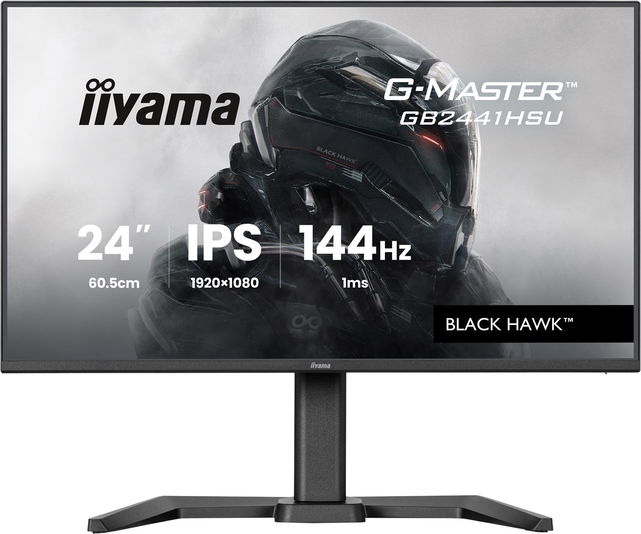 MONITOR IIYAMA LED IPS 23,8" GB2441HSU-B1 Black Hawk 144Hz — zdjęcie 1 z 8