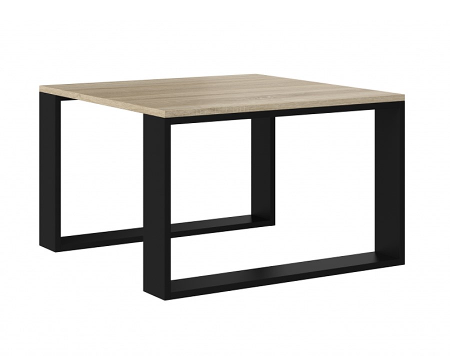 Stolik MODERN MINI 67x67xH40 sonoma/czarny — zdjęcie 1 z 4