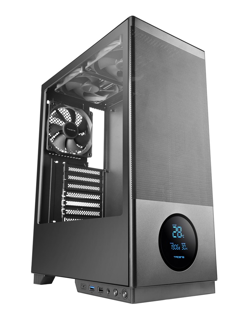 TACENS 2SAGITTA20 3x 120mm FAN LCD- obudowa — zdjęcie 1 z 7