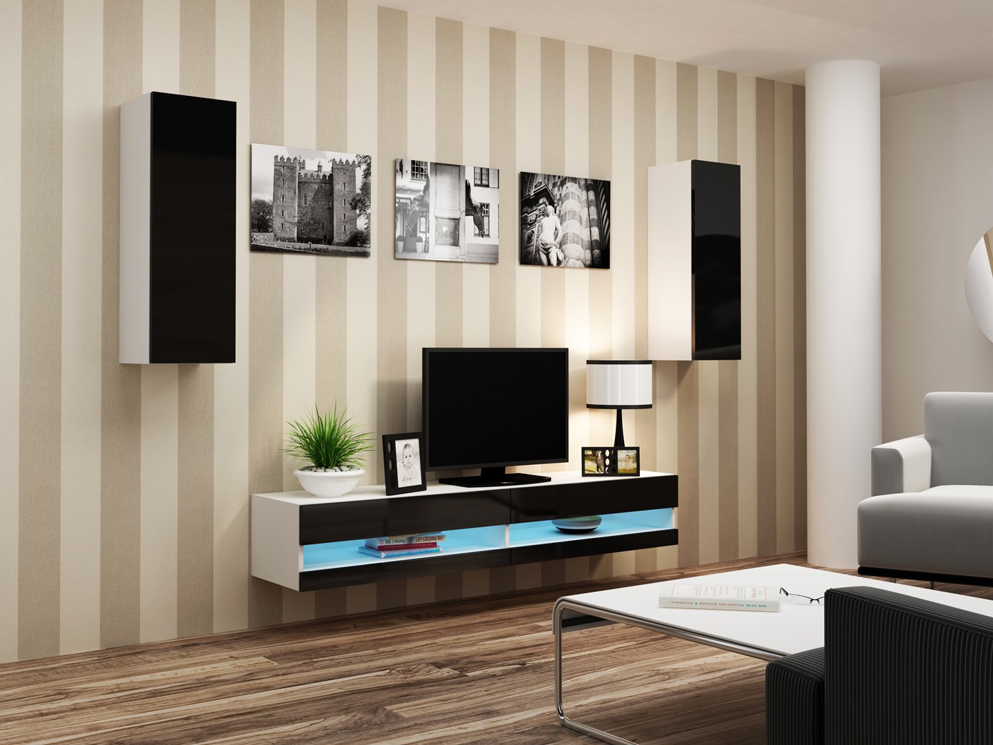 Zestaw VIGO NEW 10 biały/czarny połysk — zdjęcie 1 z 2