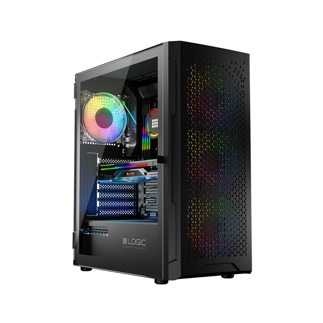 Obudowa LOGIC Aramis ARGB Black - 2 x 3.5", 4 x 2.5" — zdjęcie 1 z 8