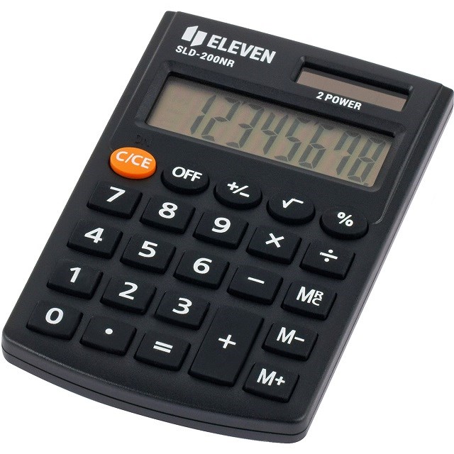 Eleven kalkulator kieszonkowy SLD-200NR biurowy — zdjęcie 1 z 8