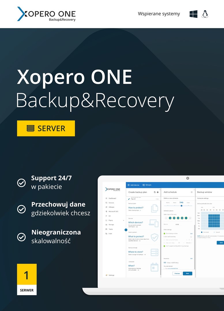 Xopero ONE Lifetime 1x Server Agent + Support - 5 lat