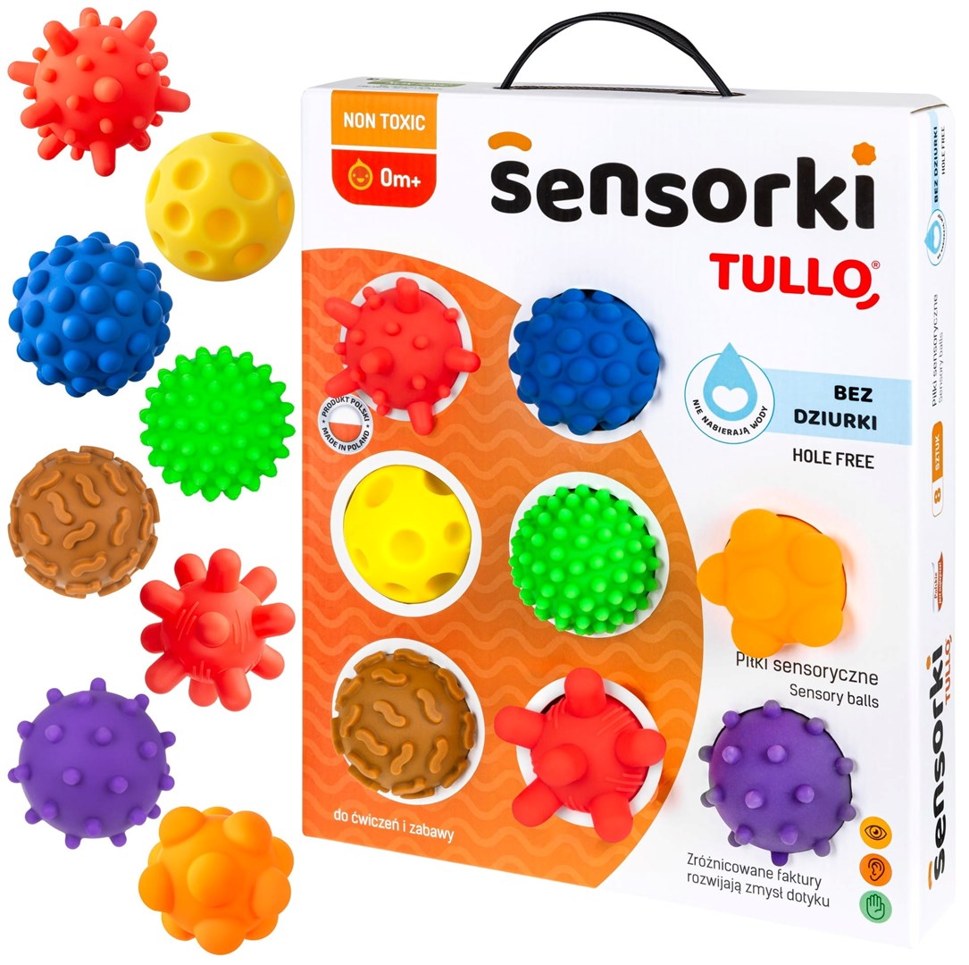 TULLO Piłki sensoryczne Sensorki bez dziur, 8 szt. — zdjęcie 1 z 3