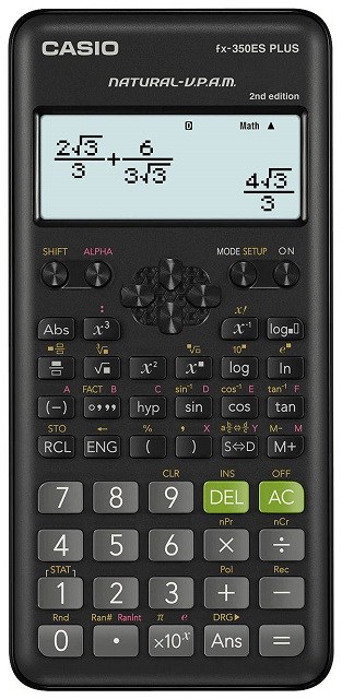 CASIO Kalkulator Naukowy FX-350ESPLUS-2, Czarny