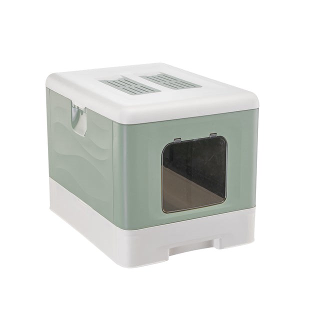 FERPLAST SAHARA TOILET GREEN - Kuweta Dla Kota — zdjęcie 1 z 8