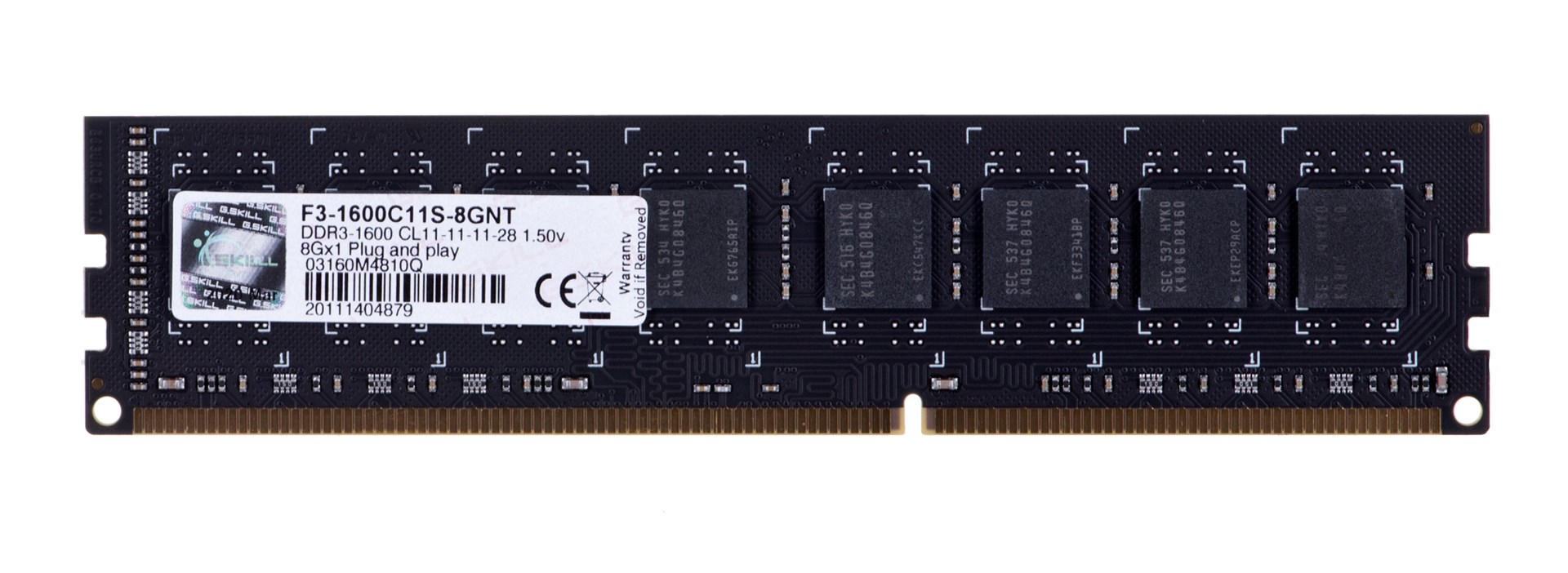 G.SKILL DDR3 8GB 1600MHz CL11 XMP BULK — zdjęcie 1 z 2