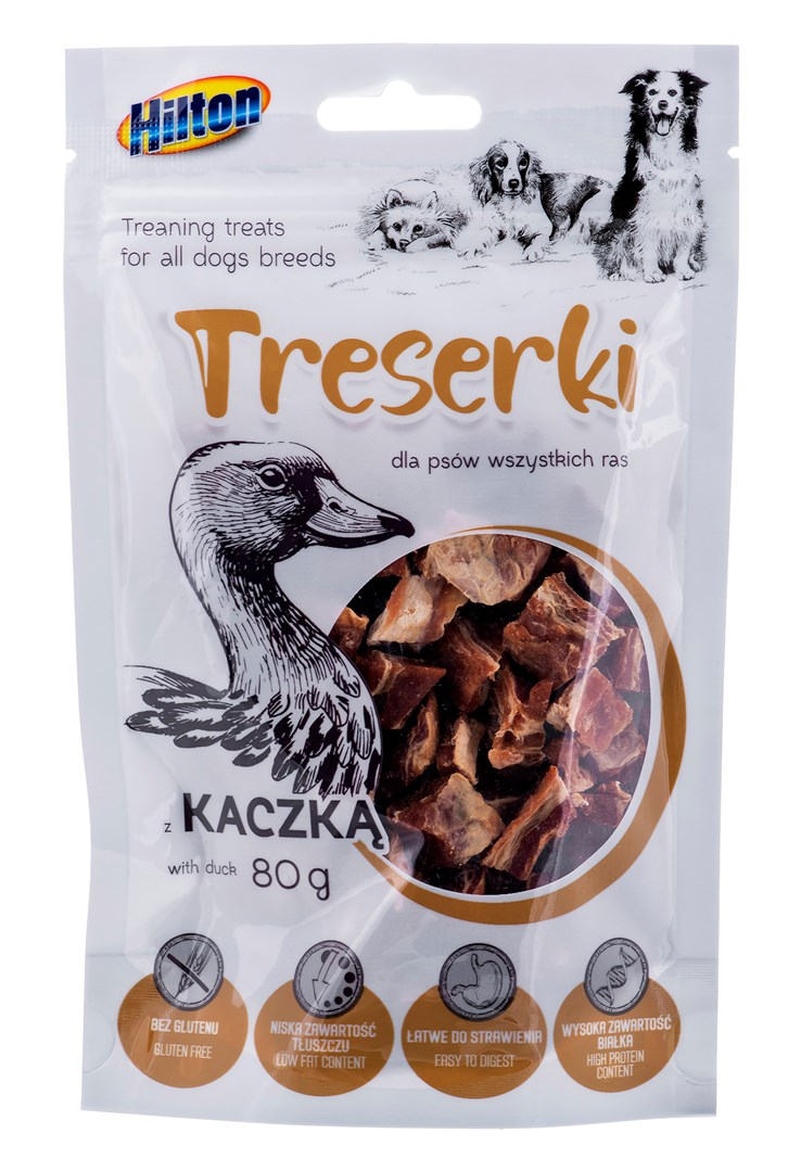 HILTON Treserki mięsne z kaczki 80 g — zdjęcie 1 z 4