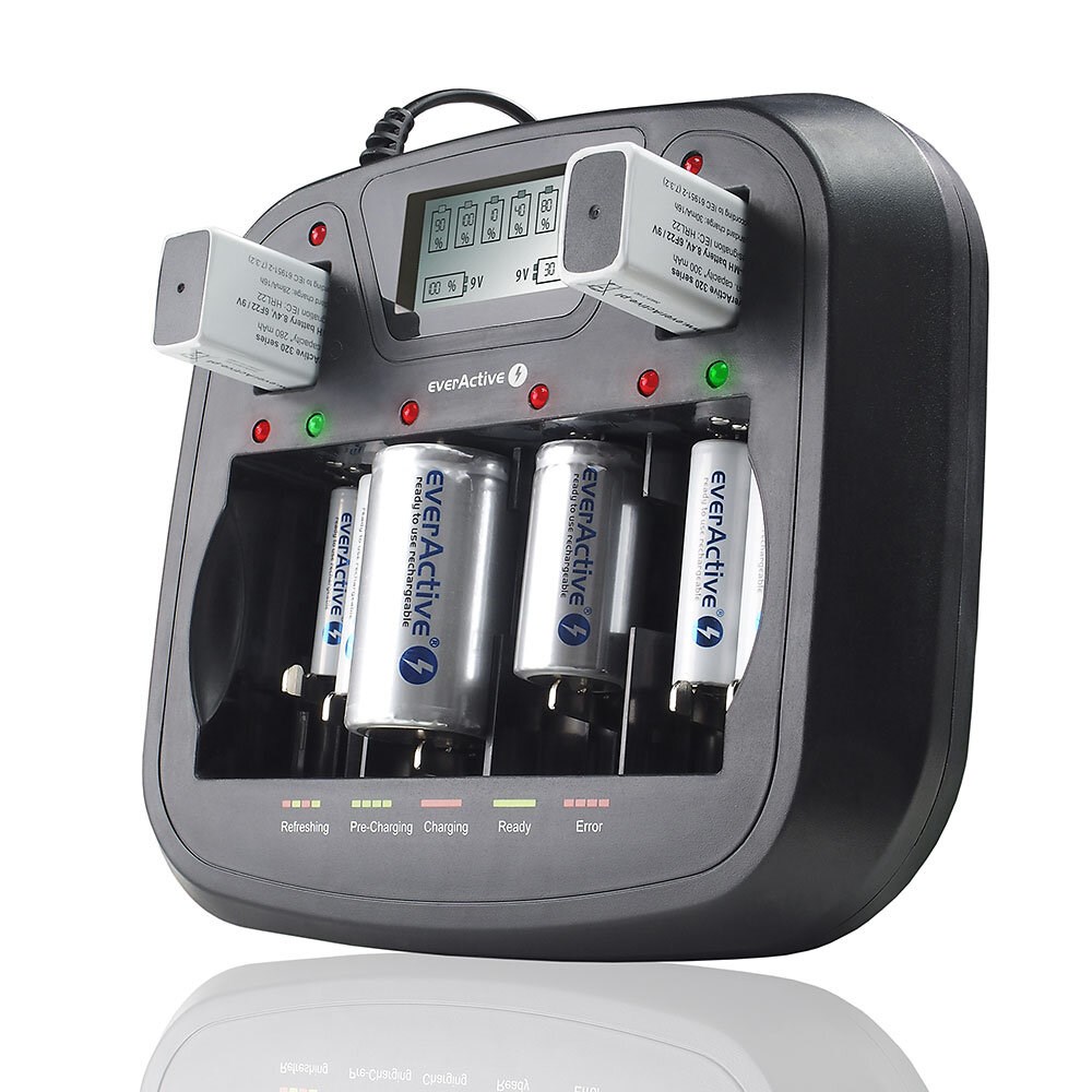 Ładowarka everActive NC900U - 6 Baterii — zdjęcie 1 z 6