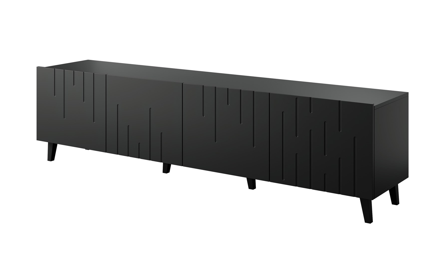 Szafka RTV BARI 200x42x52 czarny mat — zdjęcie 1 z 3