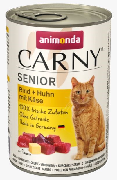 ANIMONDA Carny Senior wołowina, kurczak z serem 400g
