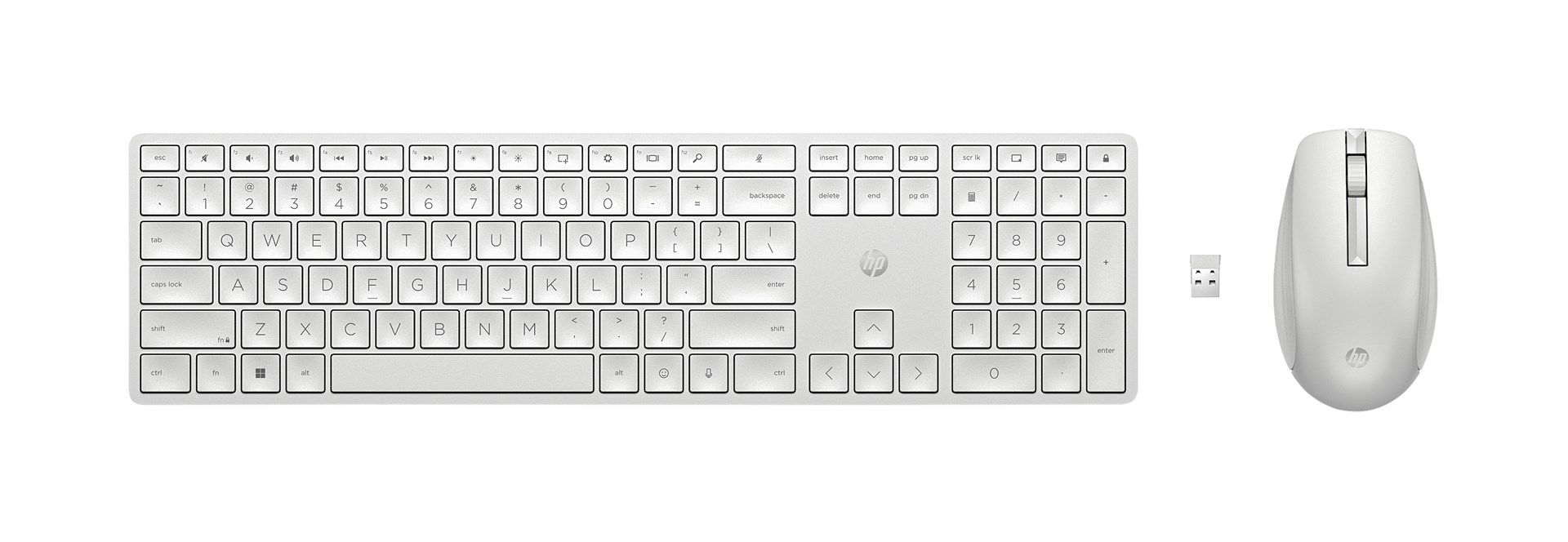 Zestaw klawiatura + mysz HP 650 Wireless biały — zdjęcie 1 z 4