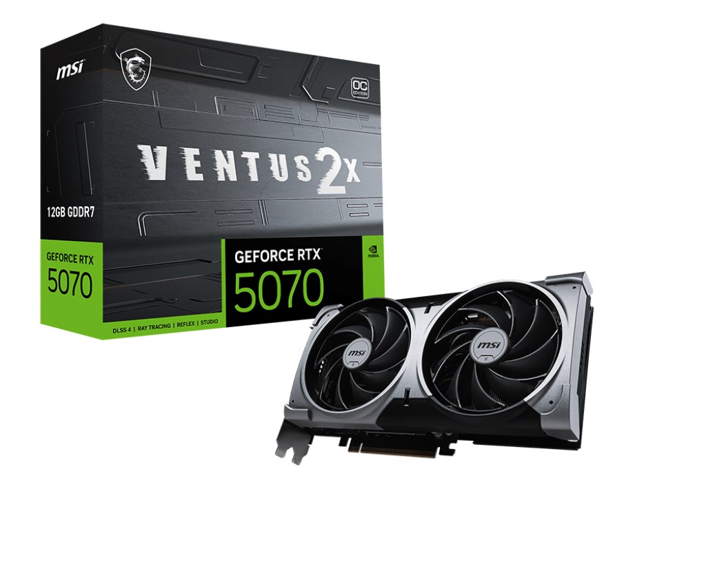 Karta graf. MSI RTX 5070 12G VENTUS 2X OC — zdjęcie 1 z 6