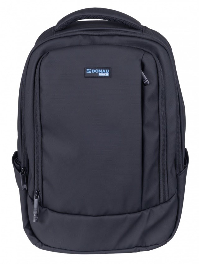 DONAU TRAVEL Plecak Berlin, 15,6", 16l, USB + kabel, czarny — zdjęcie 1 z 8
