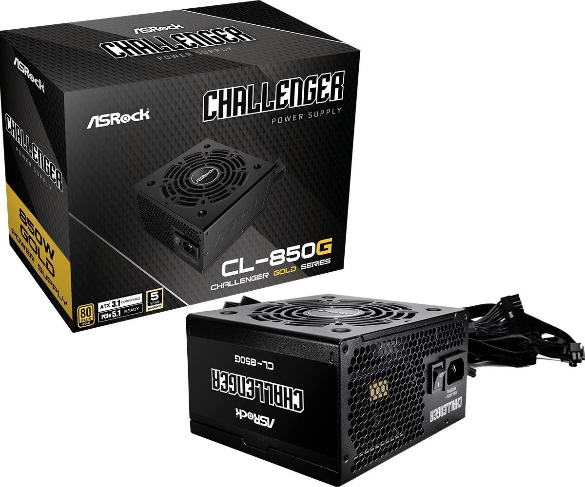 Zasilacz ASRock CHALLENGER 850W 80 Plus Gold — zdjęcie 1 z 5
