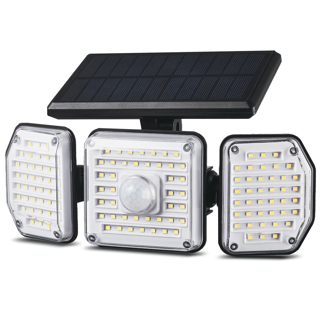 MACLEAN SOLARNA LAMPA LED Z CZUJNIKIEM RUCHU IP65 4W 3 TRYBY — zdjęcie 1 z 8