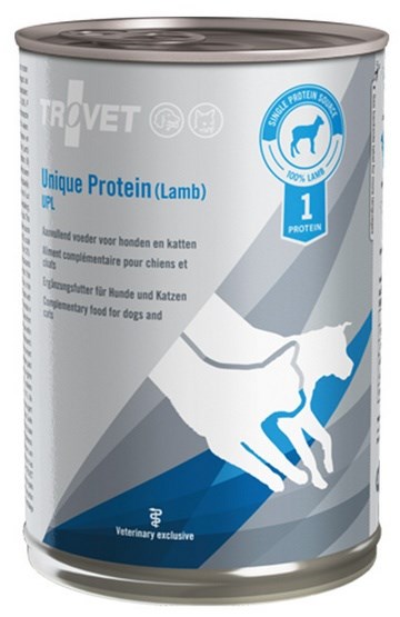 TROVET Unique Protein UPL z jagnięciną 400 g