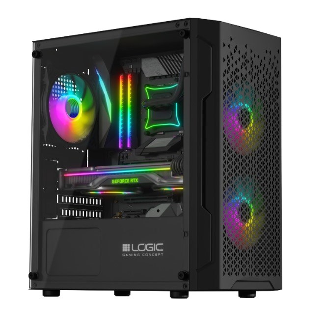 OBUDOWA LOGIC ARAMIS ARGB MINI USB 3.0 BEZ ZASILACZA — zdjęcie 1 z 8