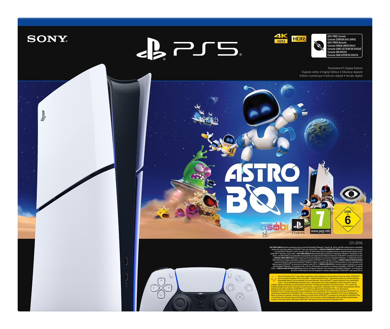 SONY Playstation 5 SLIM Digital 1TB + Astro Bot — zdjęcie 1 z 3