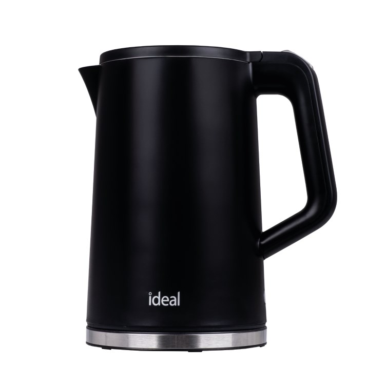 Czajnik elektryczny IDEAL 1,7 l, stal nierdzewna, 1500 W, czarny — zdjęcie 1 z 8