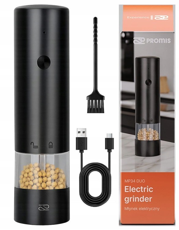 PROMIS MŁYNEK DO PIEPRZU I SOLI - USB MP34 — zdjęcie 1 z 8