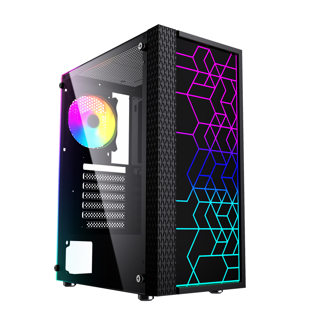 GEMBIRD OBUDOWA FORNAX 2500 MIDI-TOWER CZARNA — zdjęcie 1 z 8
