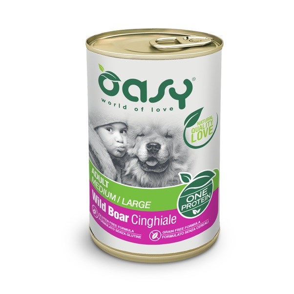 Oasy One Protein Adult Medium/Large Wild Boar 400gr