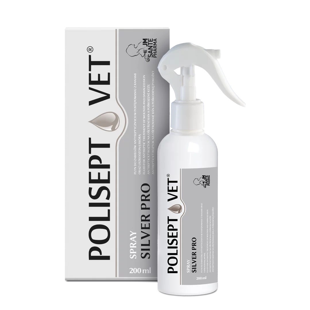 JM SANTE POLISEPT VET SPRAY PRO SILVER 200ml — zdjęcie 1 z 3